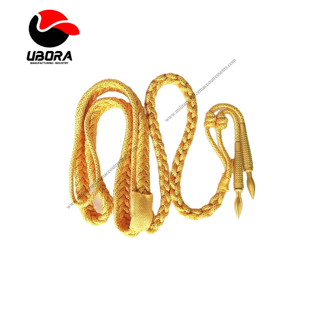 gold Aiguillettes  best quality US aiguillettes bullion wire aiguillette suppliers, military uniform
